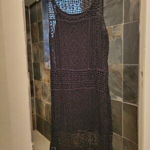 Ralph Lauren Crocheted Overlay Dress